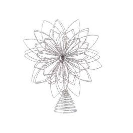 Silver Iron Tree Topper Star
